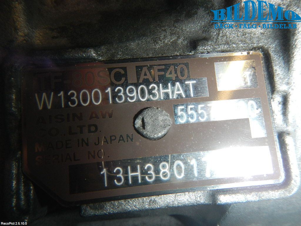 Opel MERIVA B 10-17 Gearkasse Automat