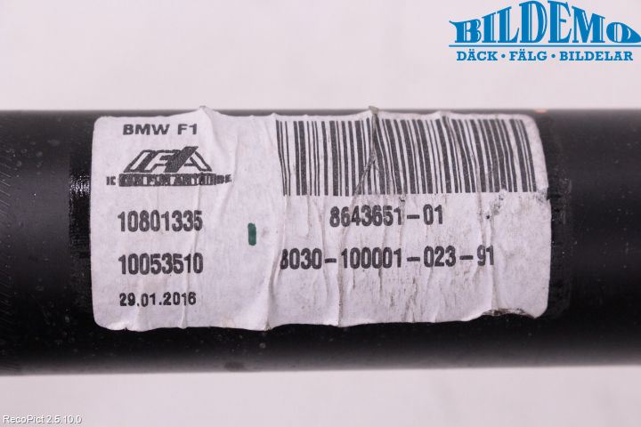 BMW 5 F10/F11/F18 09-17 Mellomaksel Fremre 4Wd