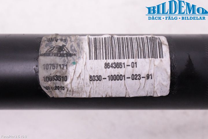 BMW 5 F10/F11/F18 09-17 Mellomaksel Fremre 4Wd