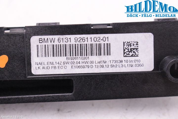 BMW 3 F30/F31/F80 12-19 Stereo Radio Med Cd