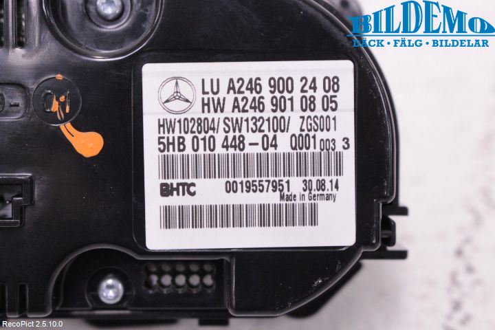 Mercedes-Benz MB A-KLASS (W176) 13-18 Varme Ac Betjening-Display