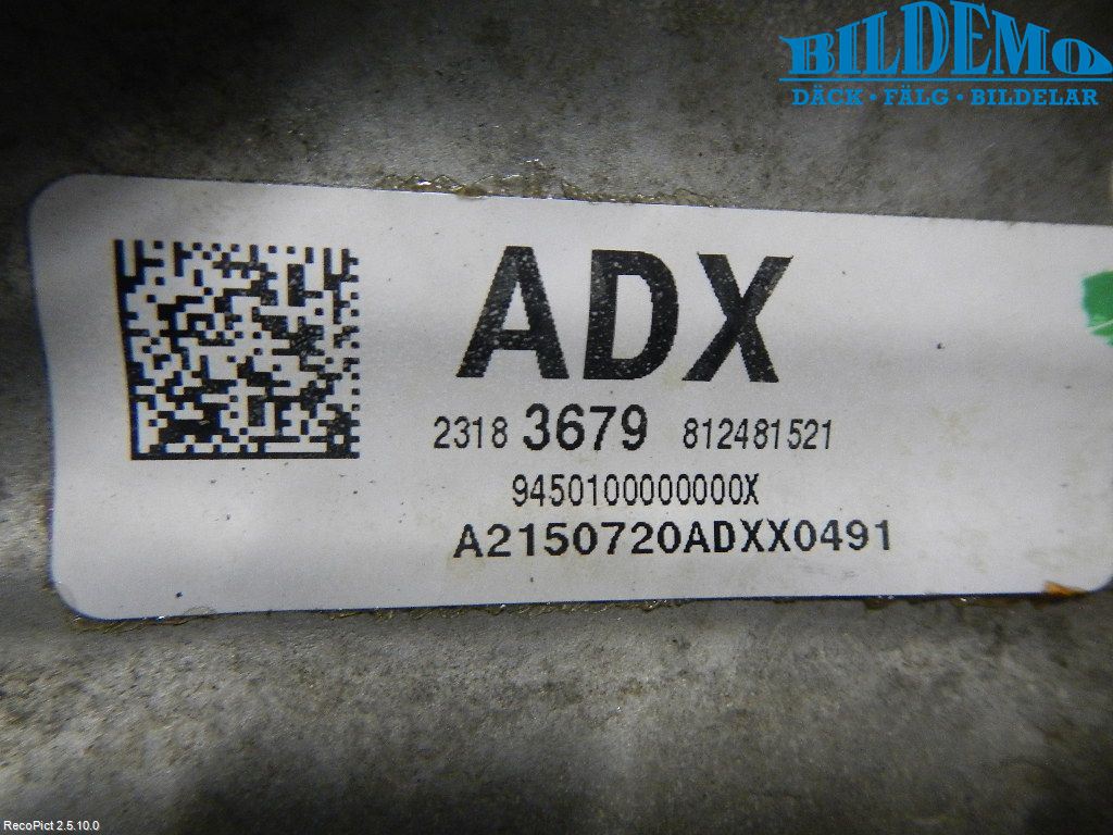 Opel INSIGNIA 09-16 Gearkasse Fordelingskasse