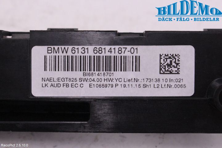 BMW 1 F20/F21 11-19 Stereo Radio Med Cd