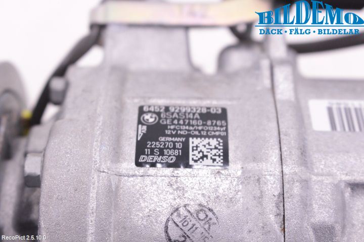 BMW 1 F20/F21 11-19 Varme Ac Kompressor