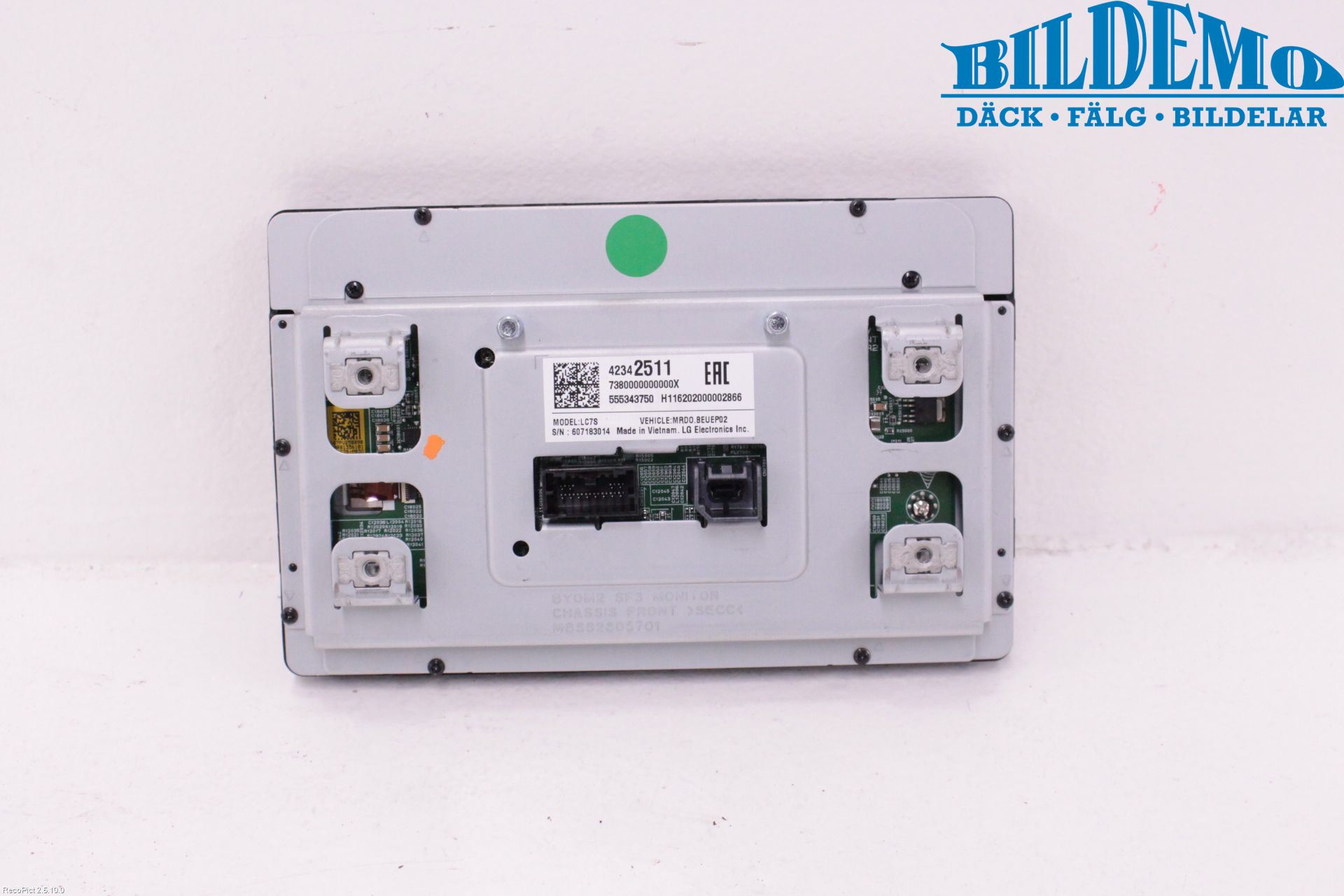 Opel ASTRA K 16-22 Instr Skjerm Dvd-Gps-Ac-Tlf