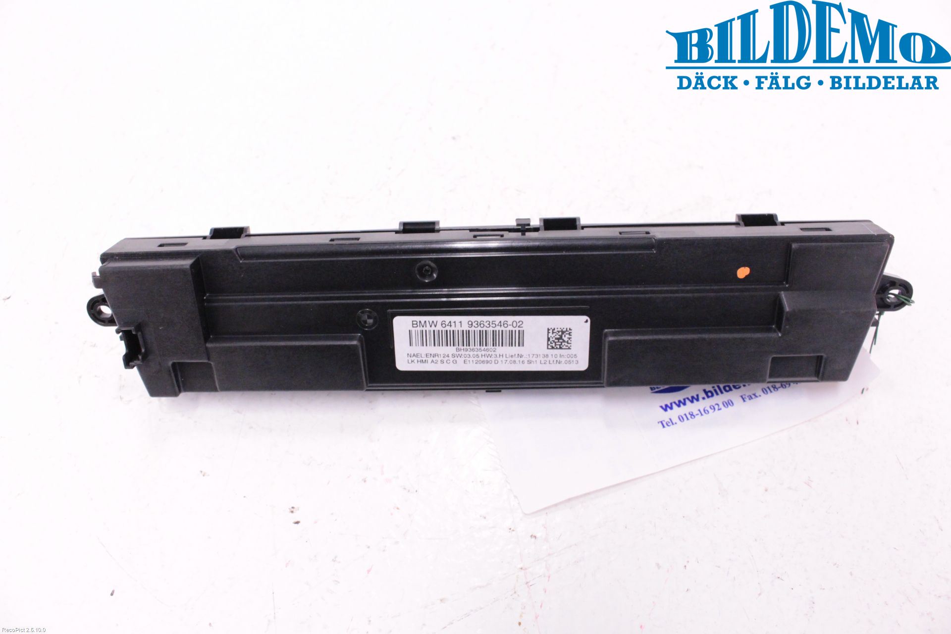 BMW 1 F20/F21 11-19 Varme Ac Betjening-Display