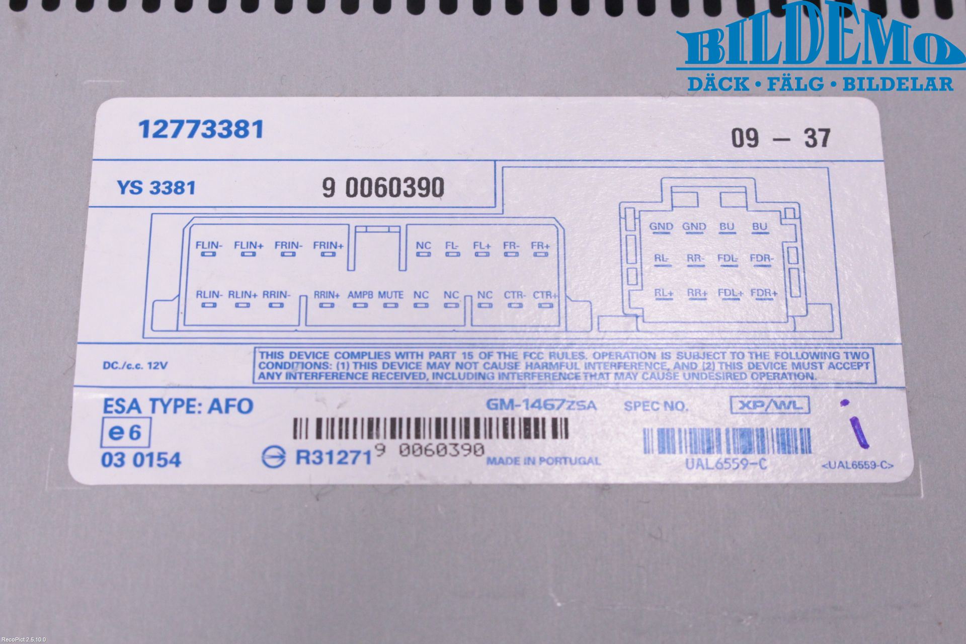Saab 9-3 VER2/VER3 08-15 Stereo Forsterker