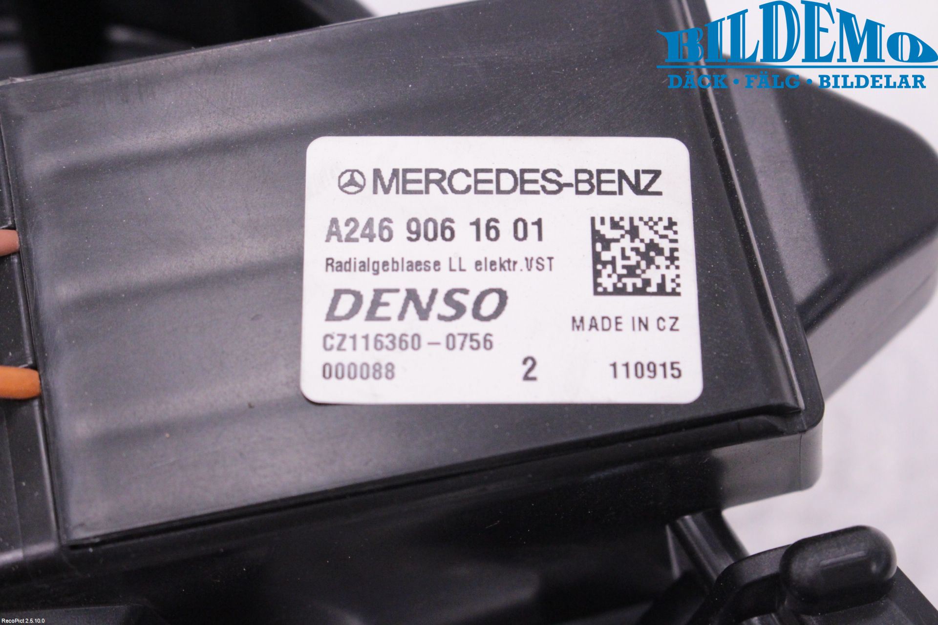 Mercedes-Benz MB CLA-KLASS (C117/X117) 13-19 Varmeapparat Viftemotor