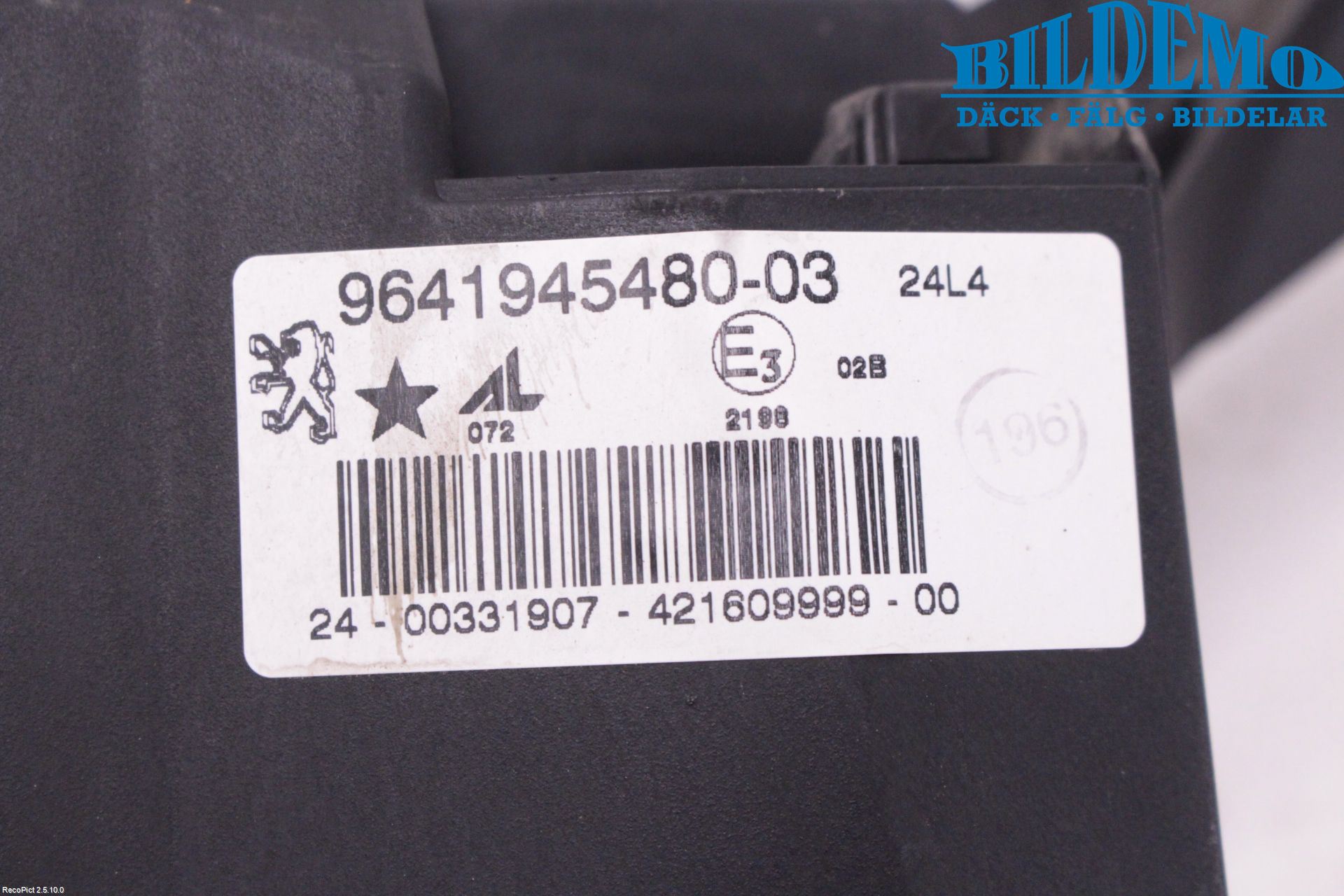 Peugeot 407 Frontlykt-Kurve-Tåkelys