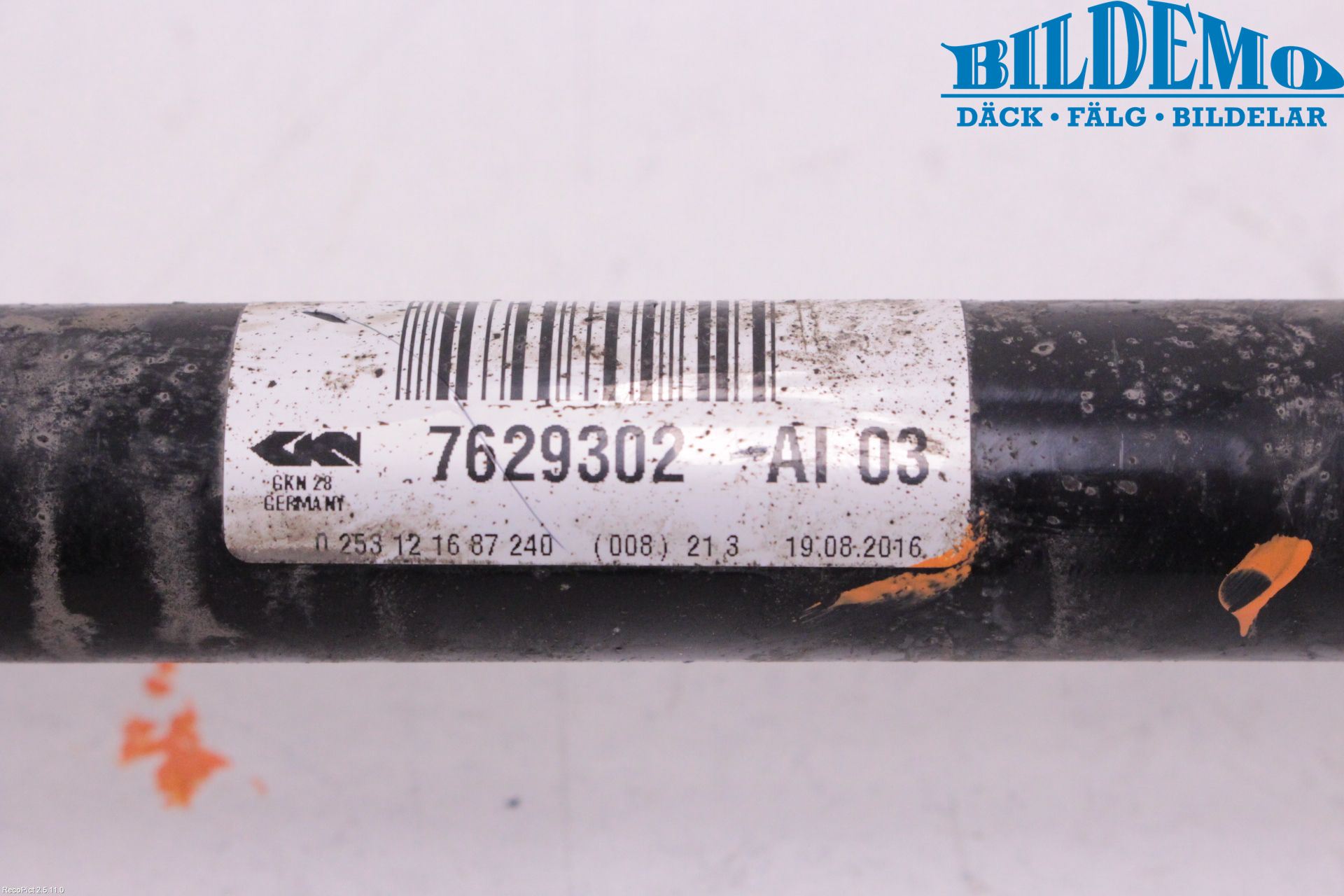 BMW 1 F20/F21 11-19 Drivaksel Bak Kompl Høyre