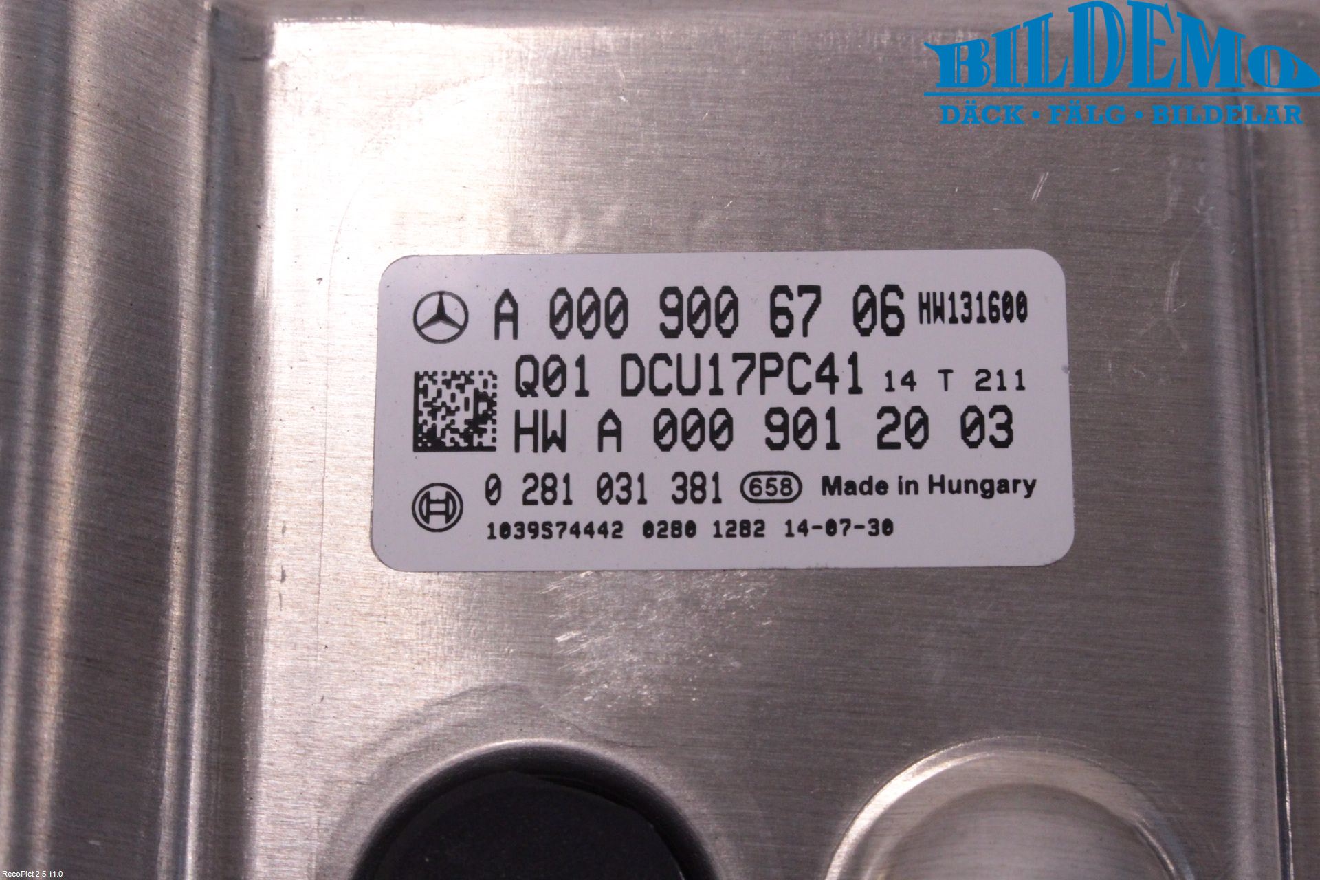 Mercedes-Benz MB C-KLASS (W205) 14-21 Styreenhet Eksosrensing