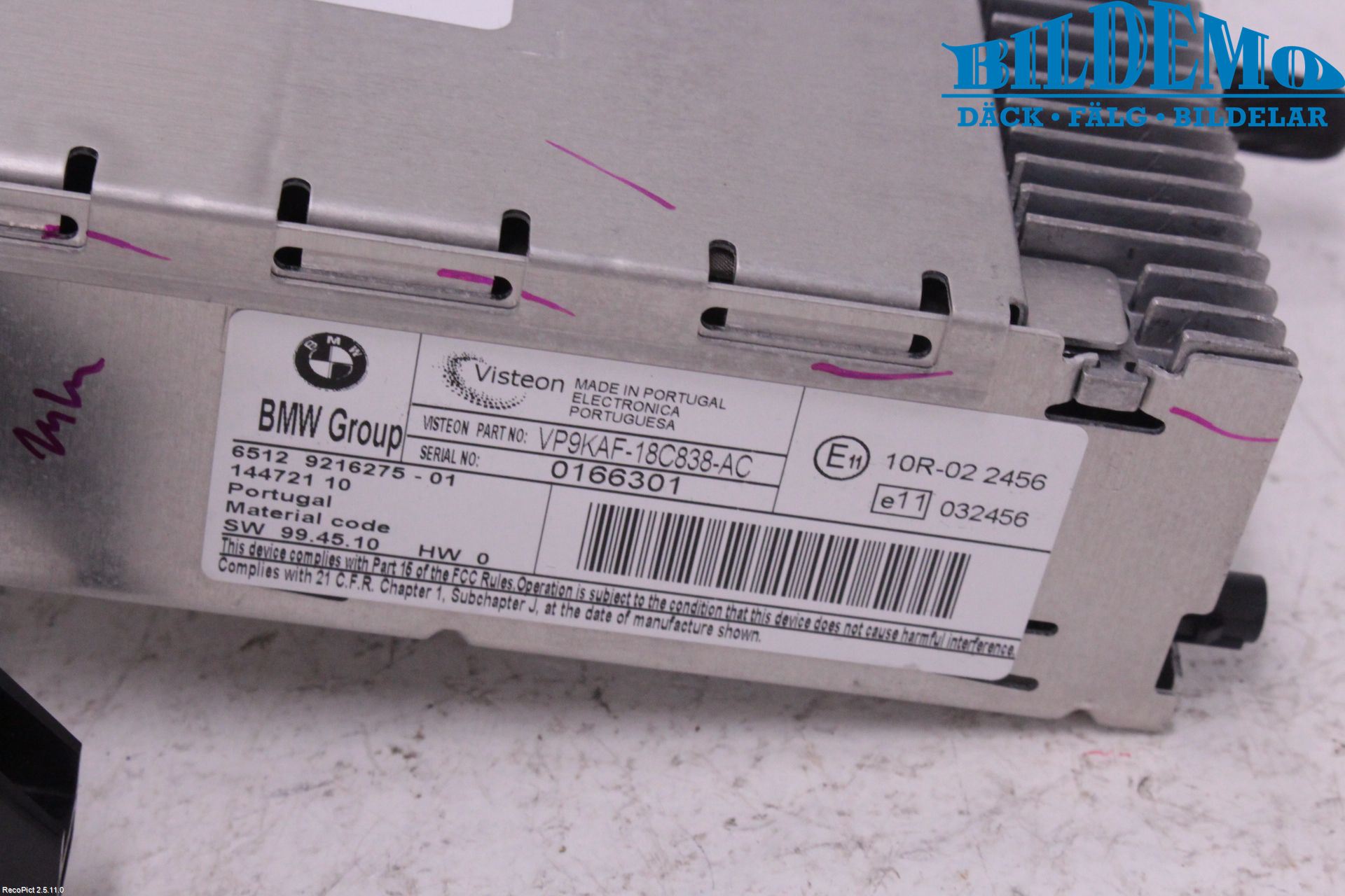 BMW 1 E87/81 5D/3D 03-11 Stereo Radio Med Cd
