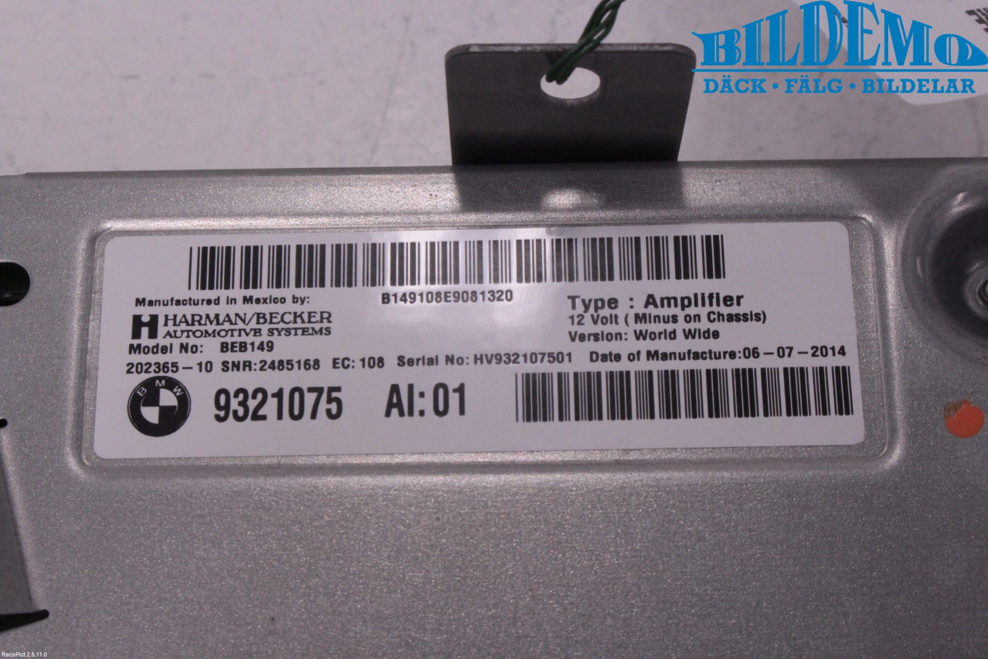 BMW X5 F15 13-18 Stereo Forsterker