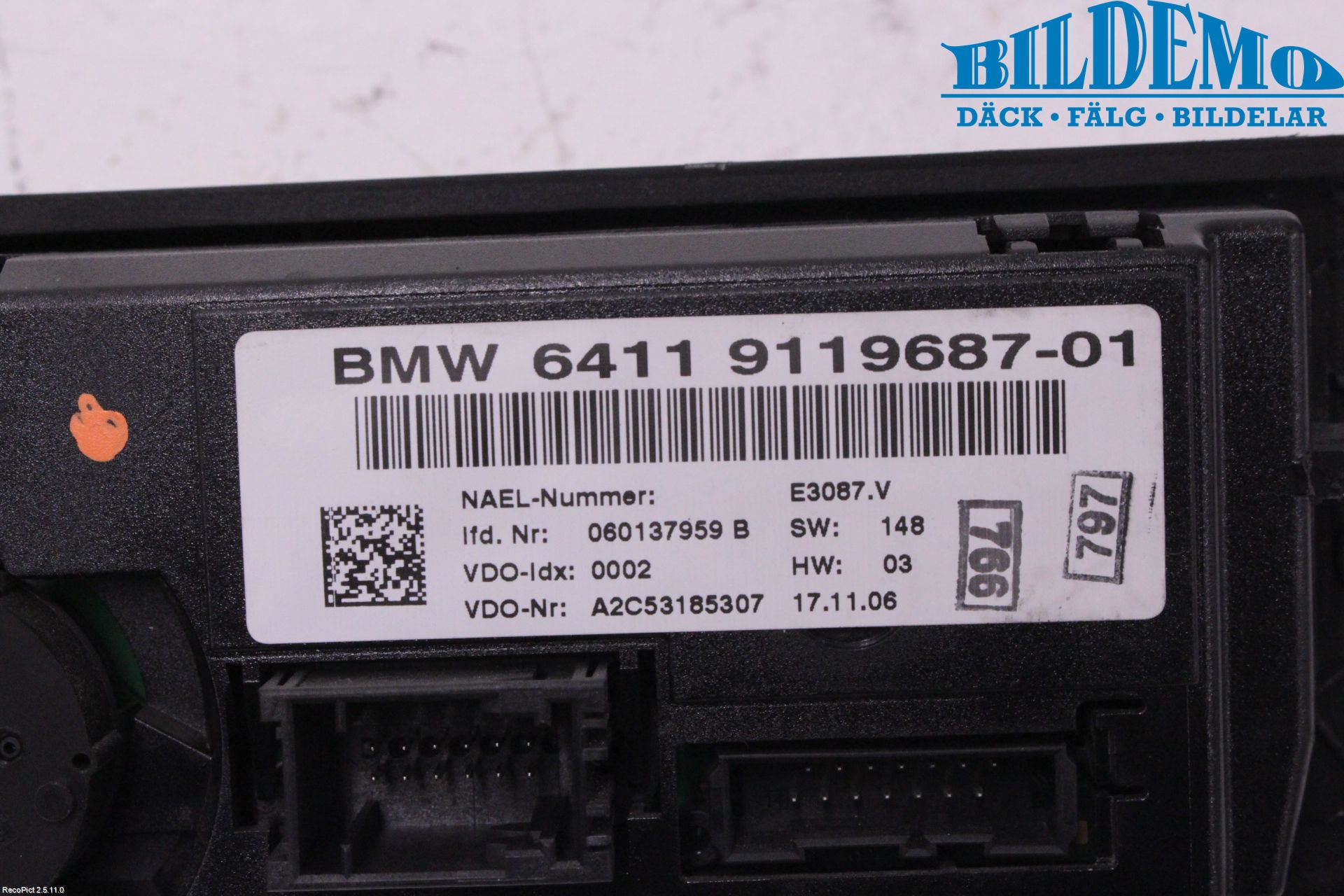 BMW 3 E92/93 Coupé/Cab 05-14 Varme Ac Betjening-Display