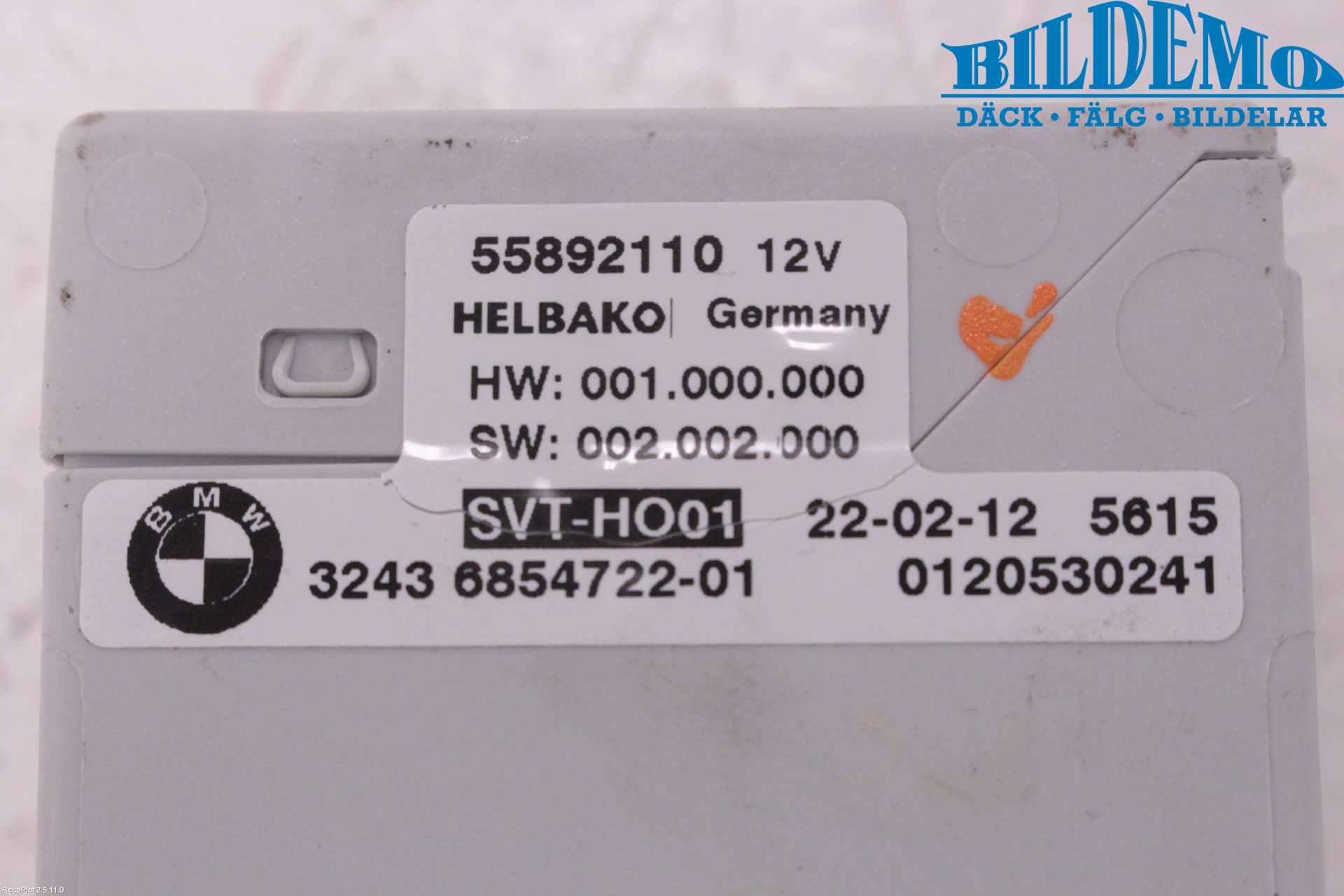 BMW 5 F10/F11/F18 09-17 Styreenhet Styreservo
