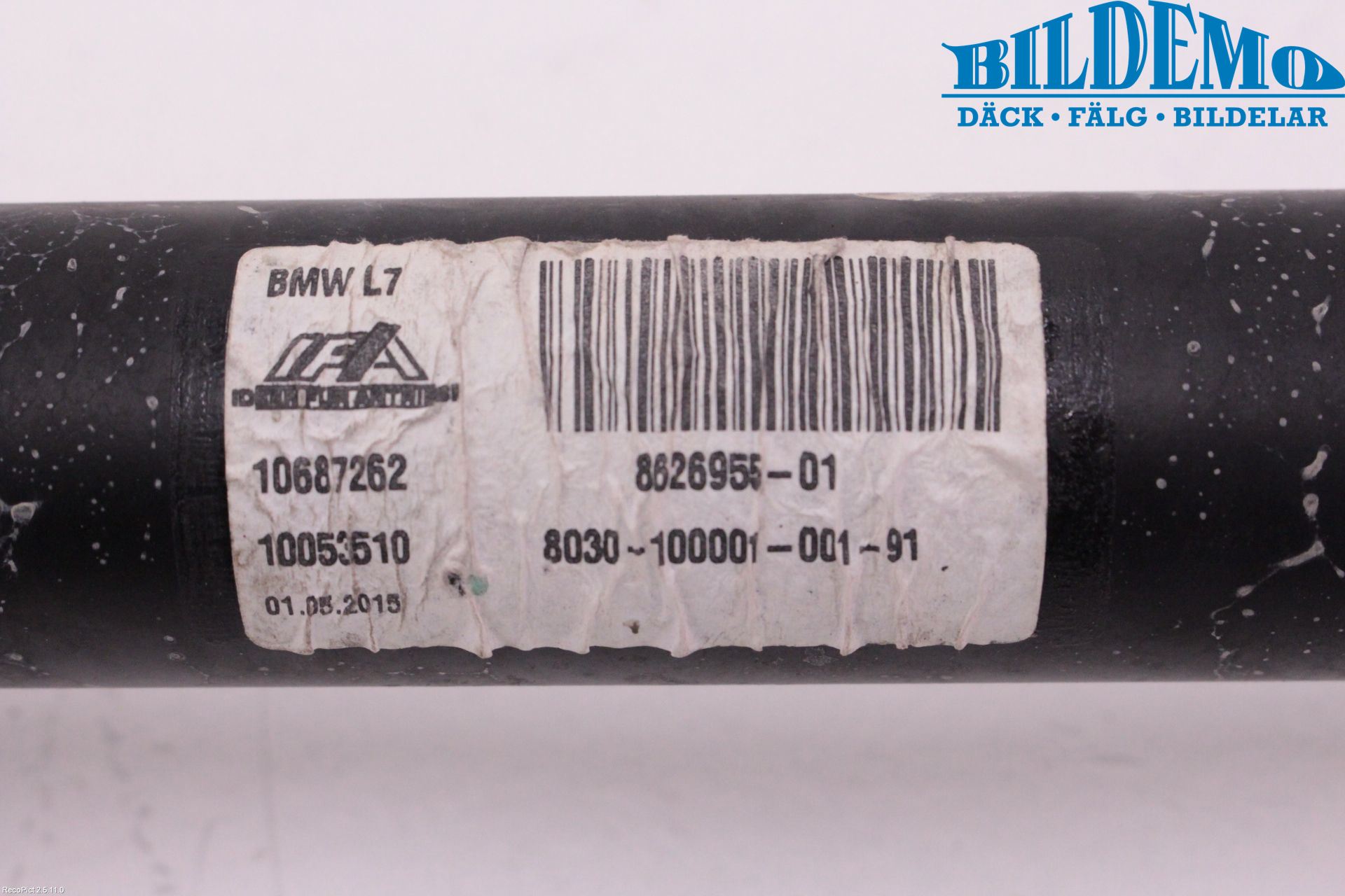 BMW 3 F30/F31/F80 12-19 Mellomaksel Fremre 4Wd