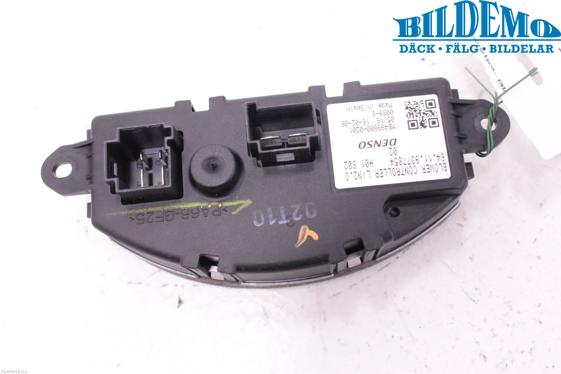 BMW i3 I01 13-22 Varmeapparat Viftemotstand