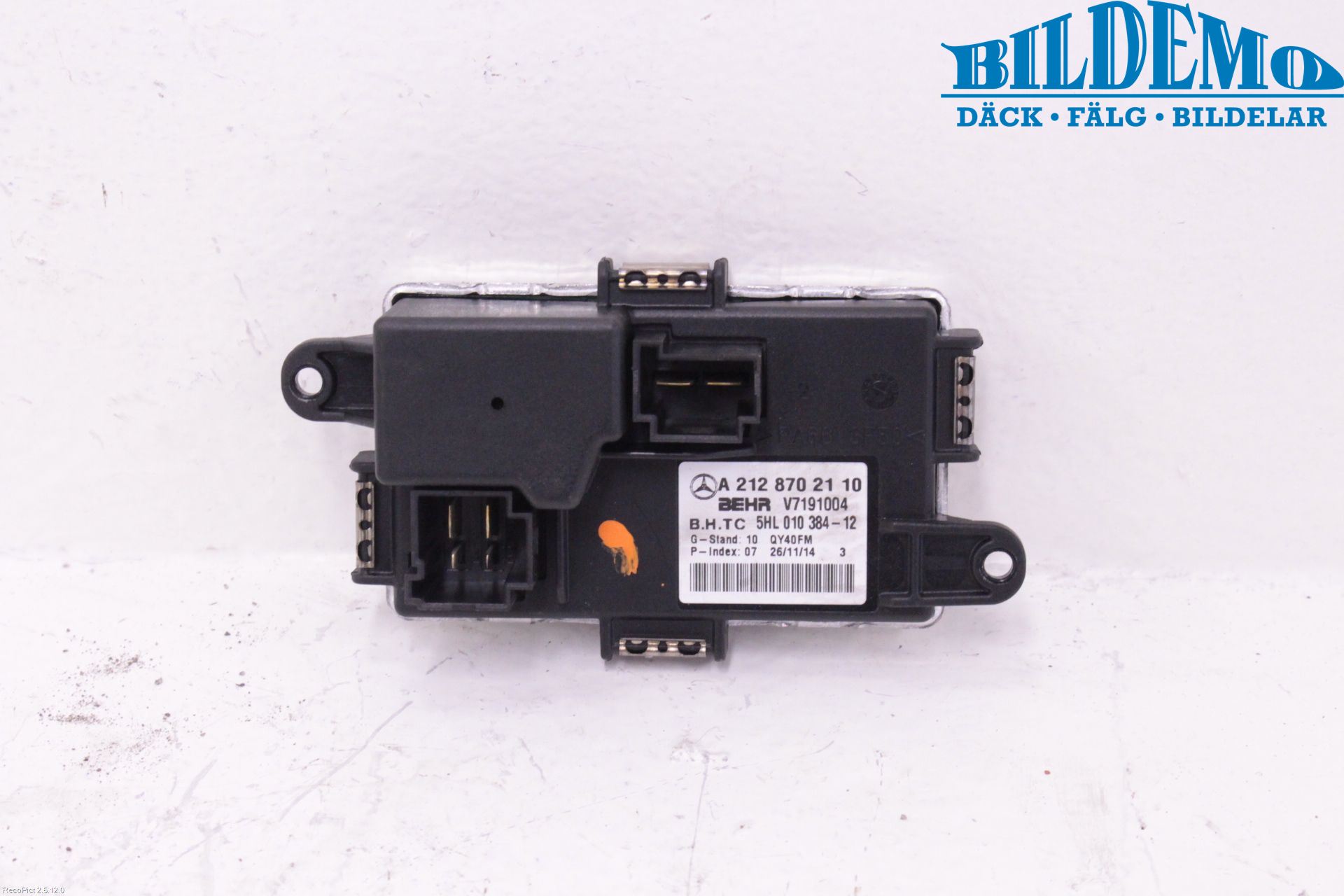 Mercedes-Benz MB E-KLASS (W212) 09-16 Varmeapparat Viftemotstand