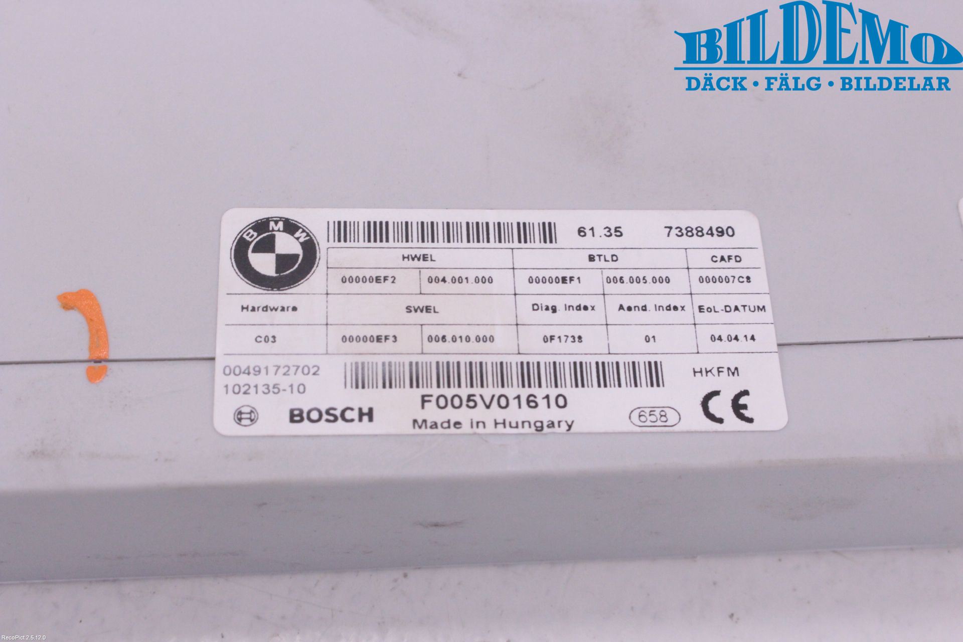BMW 4 F36 Gran Coupé 14-20 Styreenhet Bakluke