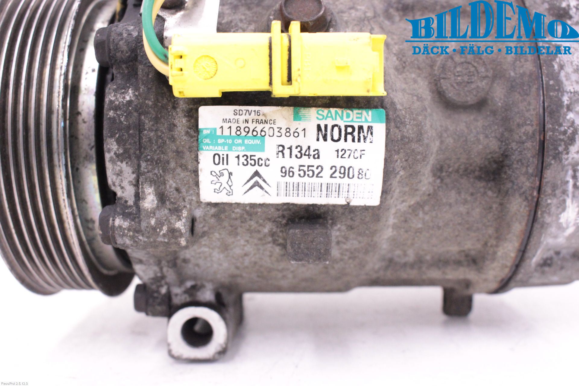 Citroen JUMPY 07-16 Varme Ac Kompressor