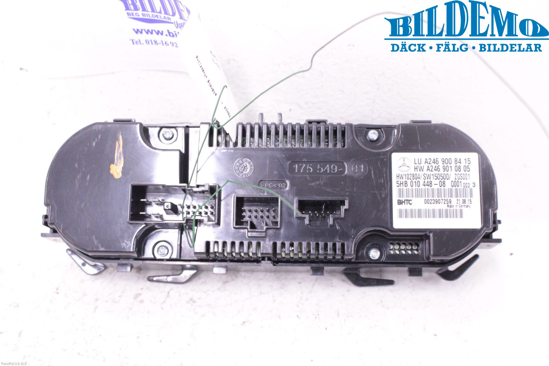 Mercedes-Benz MB A-KLASS (W176) 13-18 Varme Ac Betjening-Display