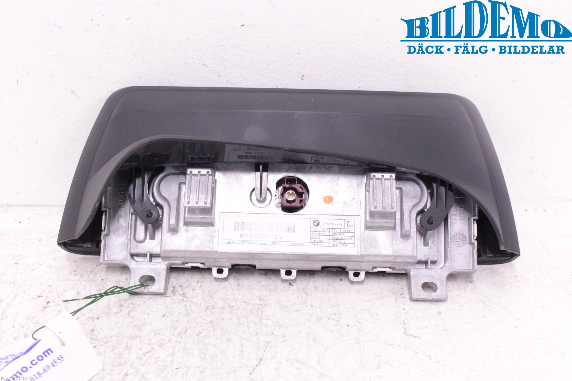 BMW 1 F20/F21 11-19 Instr Skjerm Dvd-Gps-Ac-Tlf