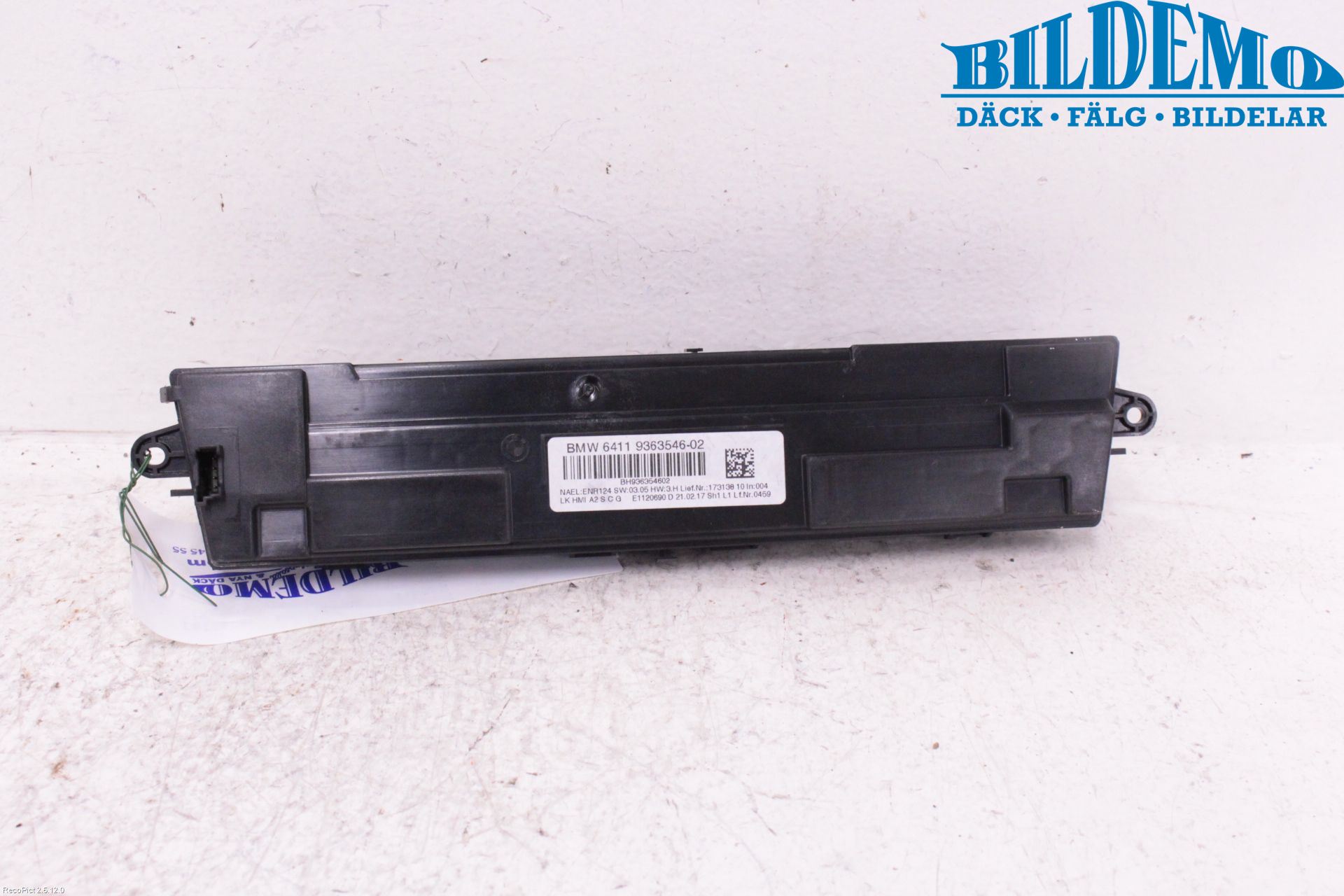 BMW 3 F30/F31/F80 12-19 Varme Ac Betjening-Display