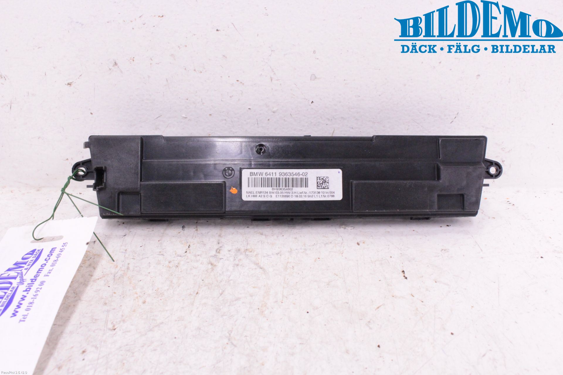 BMW 3 F30/F31/F80 12-19 Varme Ac Betjening-Display