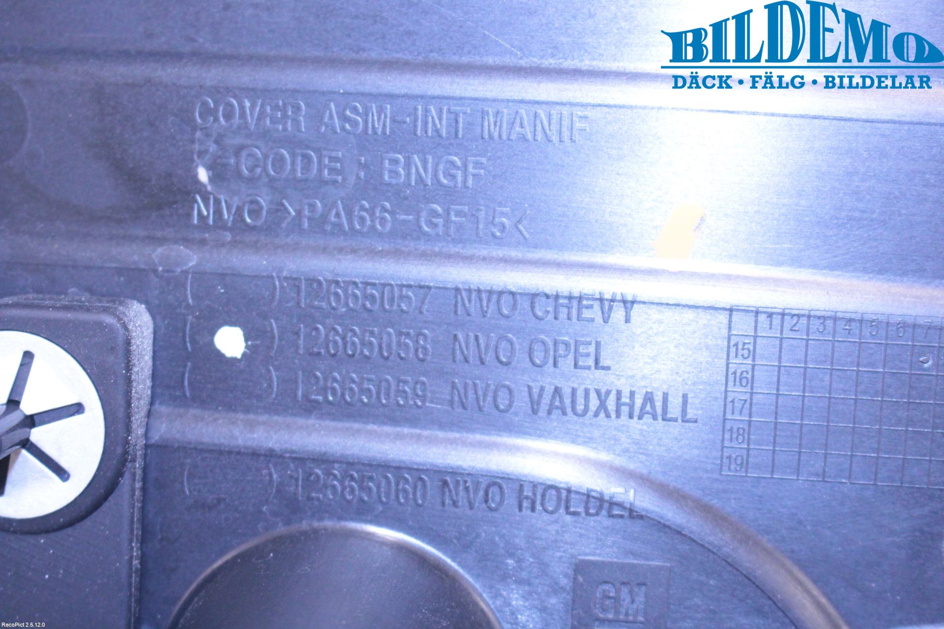 Opel ASTRA K 16-22 Motor Deksel Over Motor