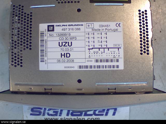 Opel CORSA D 07-14 Stereo Radio