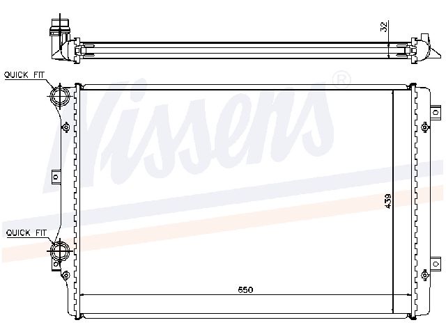 Volkswagen VW PASSAT 05-11 Radiator Manuell