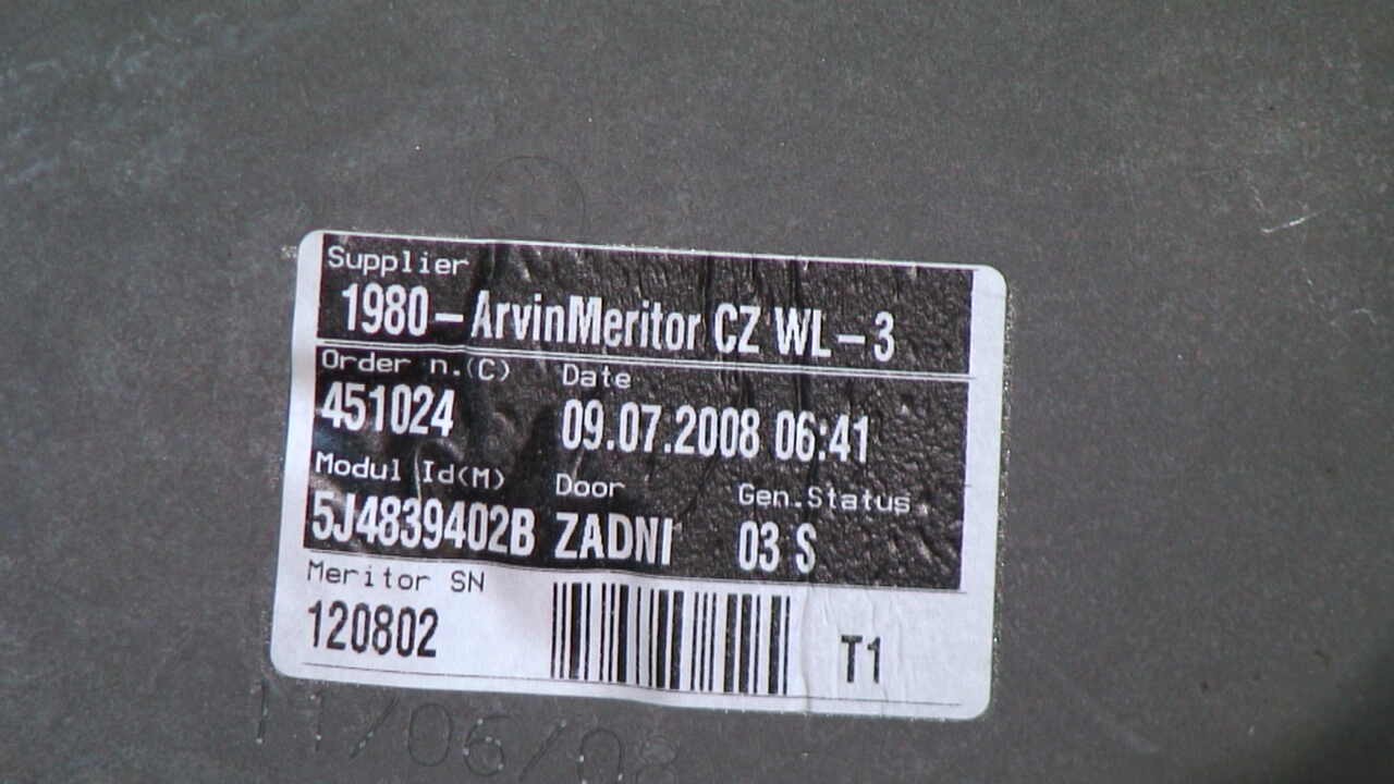 Skoda FABIA 07-14 Vindusheis
