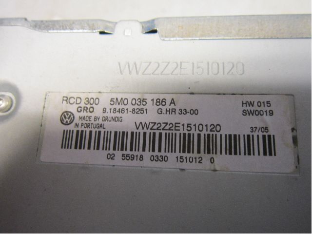 Volkswagen VW GOLF PLUS/CROSS GOLF 04-14 Stereo Radio