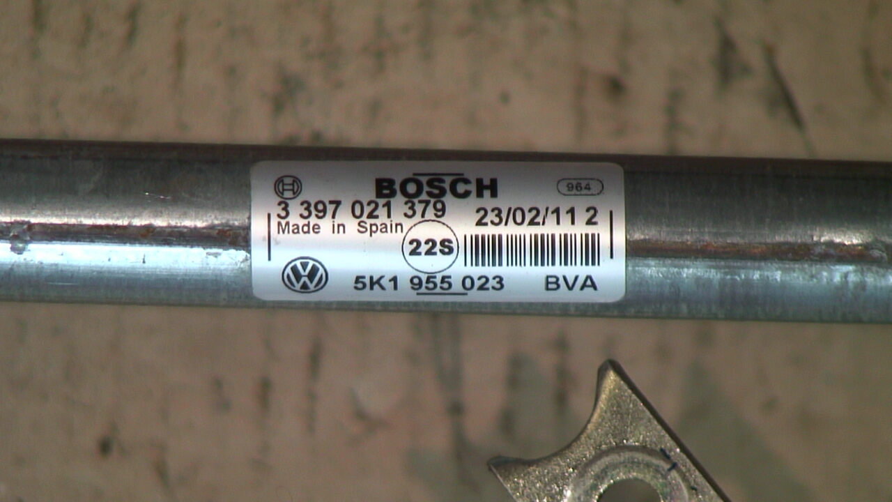 Volkswagen VW GOLF VI 09-13 Viskeroverføring Frontrute
