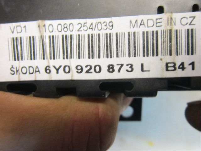 Skoda FABIA 99-07 Instr Kombinert