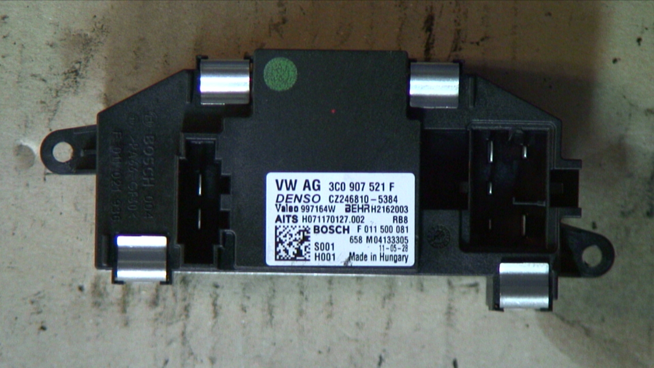 Volkswagen VW PASSAT 11-14 Varmeapparat Viftemotstand