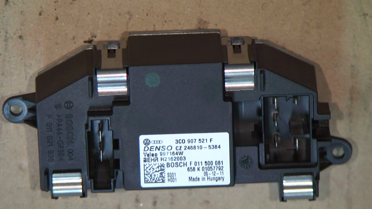 Volkswagen VW SCIROCCO 09-17 Varmeapparat Viftemotstand