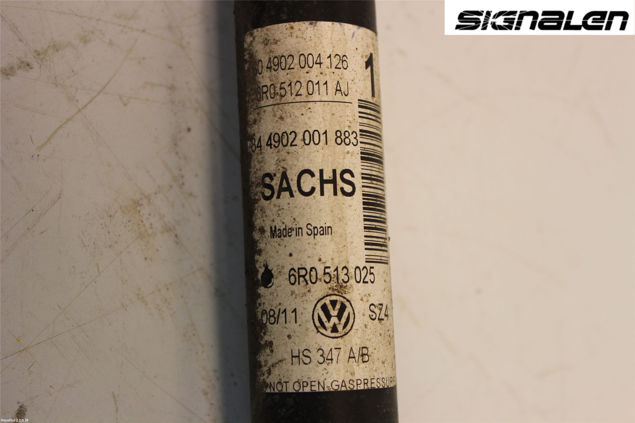 Volkswagen VW POLO 10-17 Støtdemper Bak