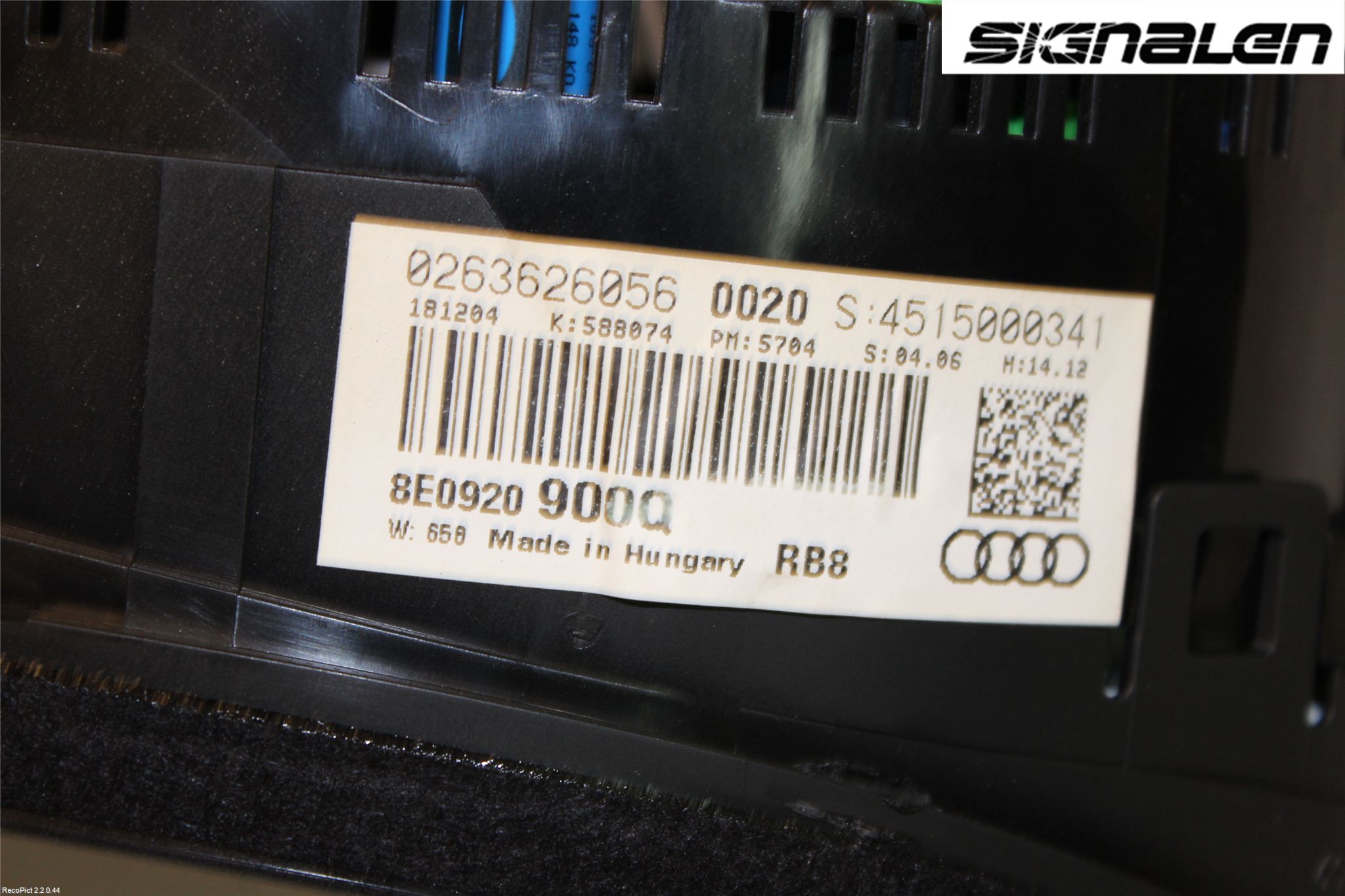 Audi A4/S4 05-07 Instr Kombinert