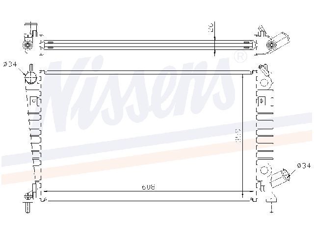 Saab 9-5 -05 Radiator Manuell