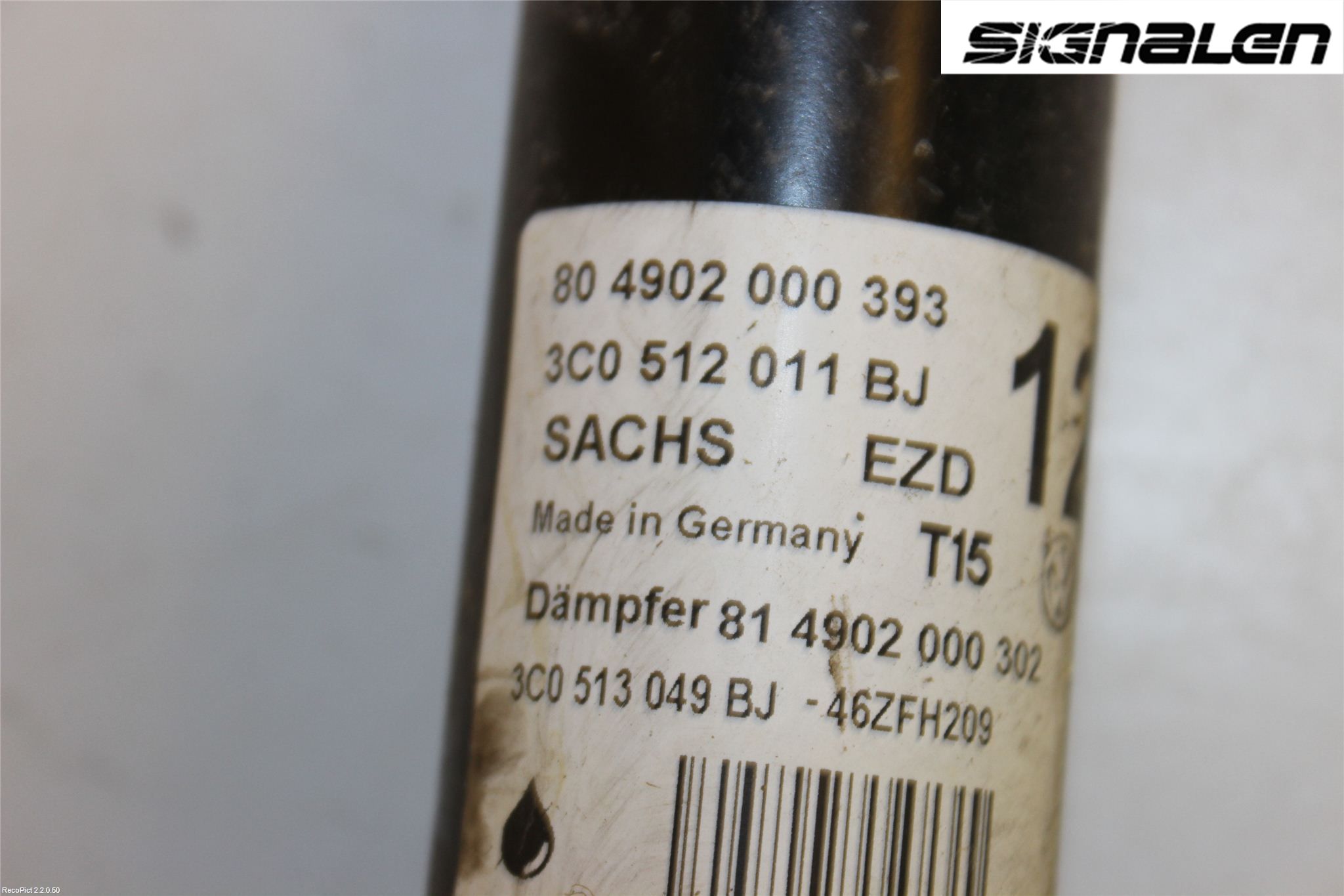 Volkswagen VW PASSAT 11-14 Støtdemper Bak