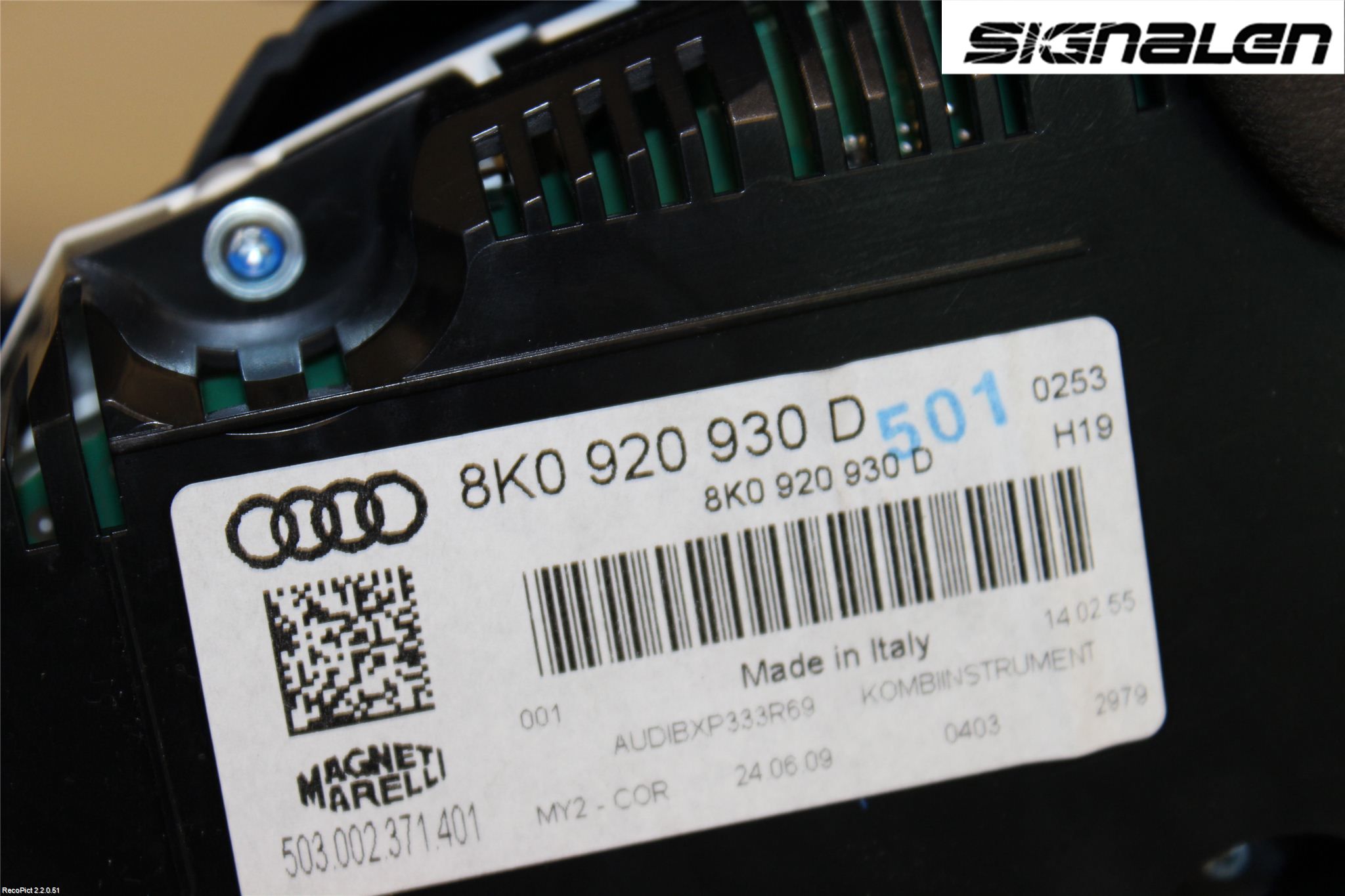 Audi A4/S4 08-11 Instr Kombinert