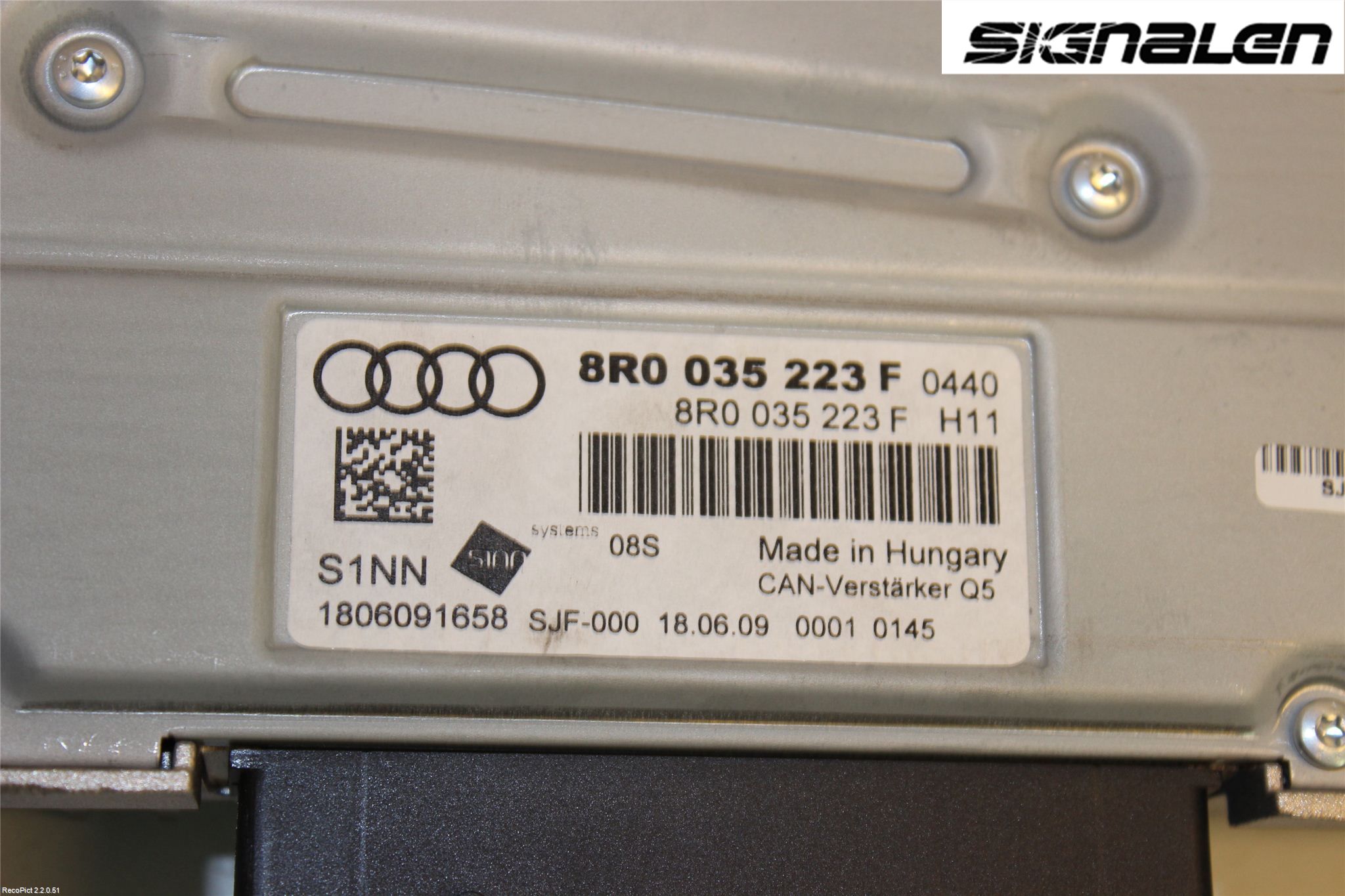 Audi A4/S4 08-11 Stereo Forsterker