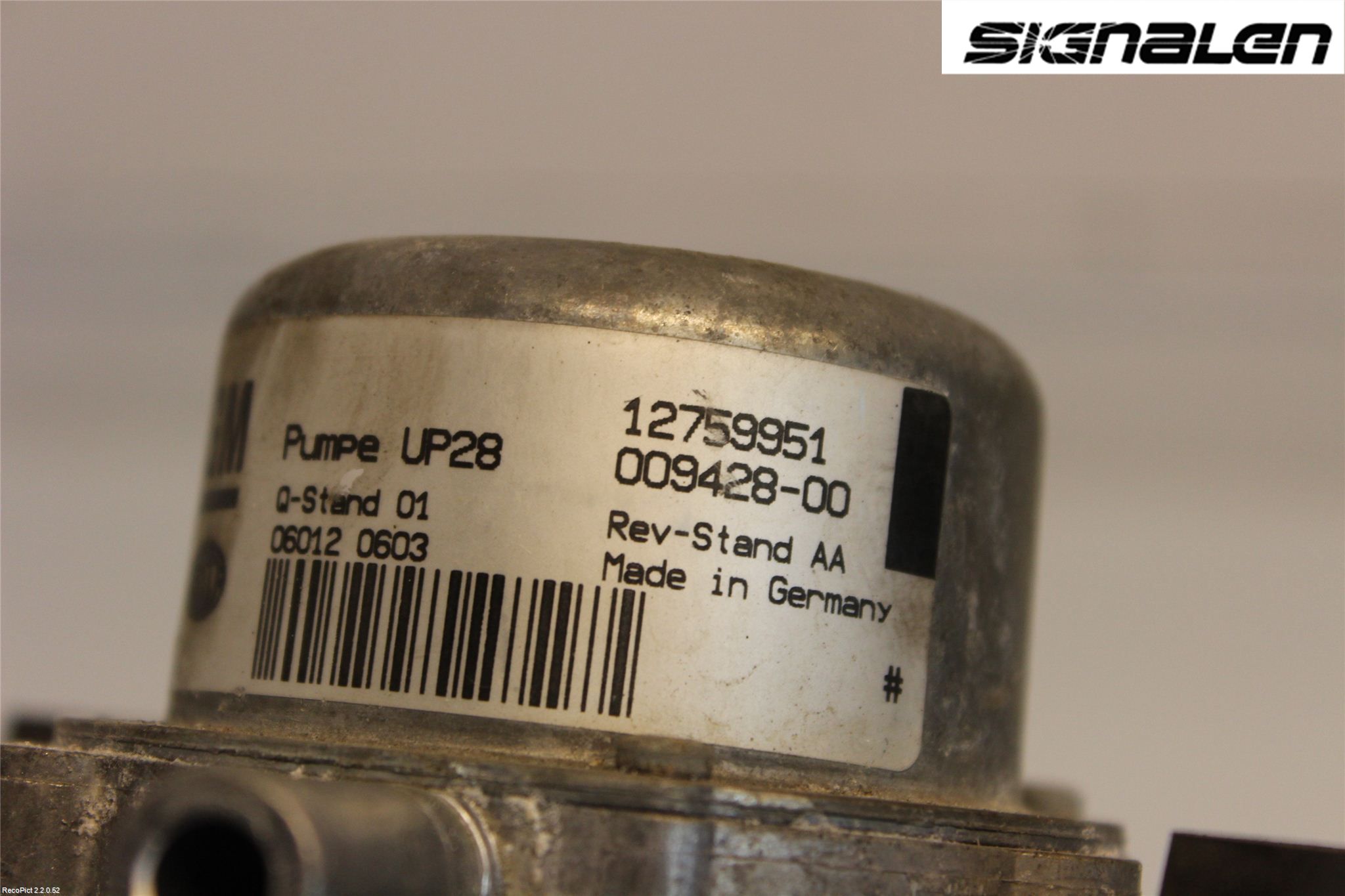 Saab 9-3 VER 2 Vacuumpumpe