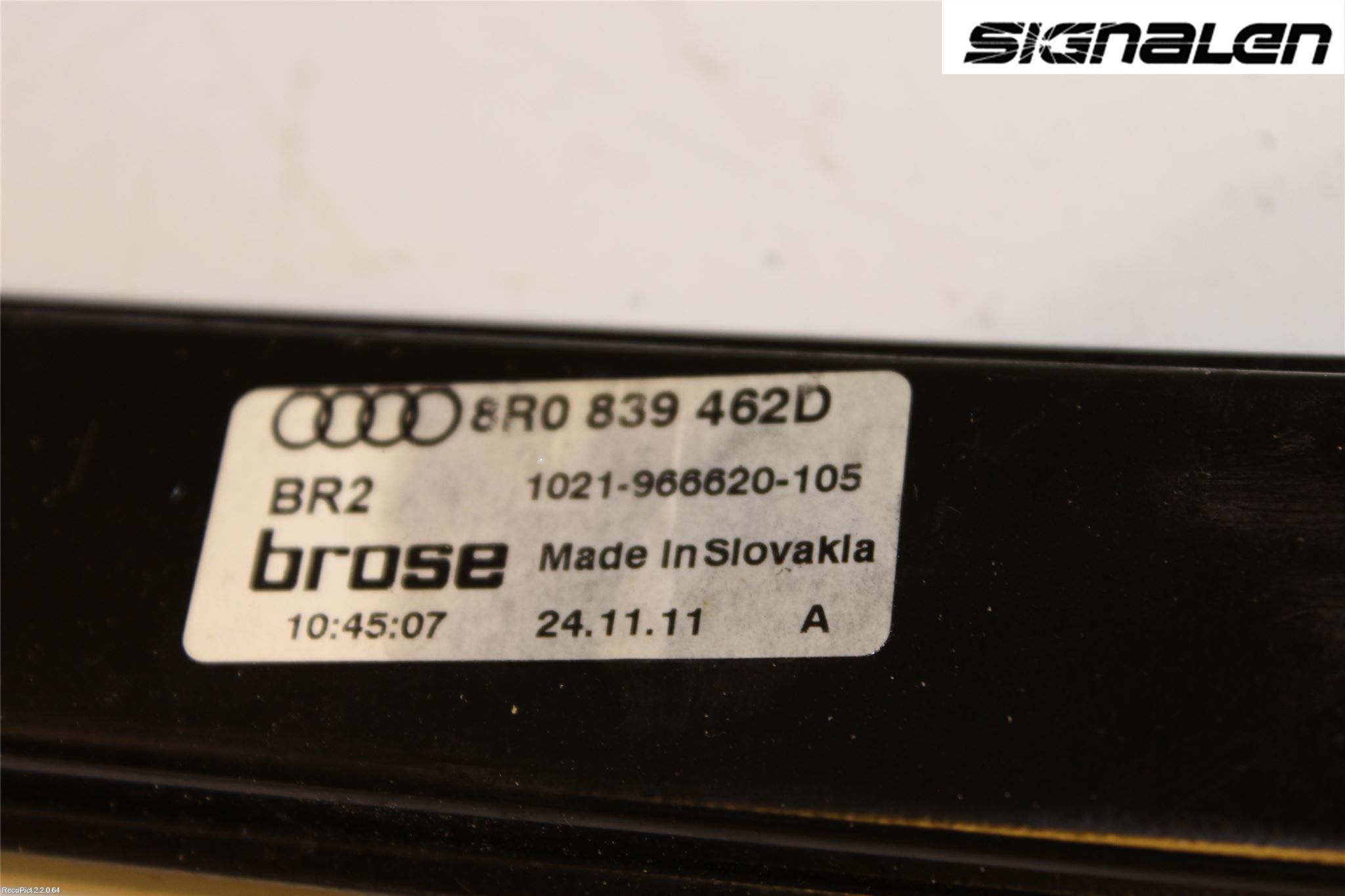 Audi Q5 09-16 Vindusheis