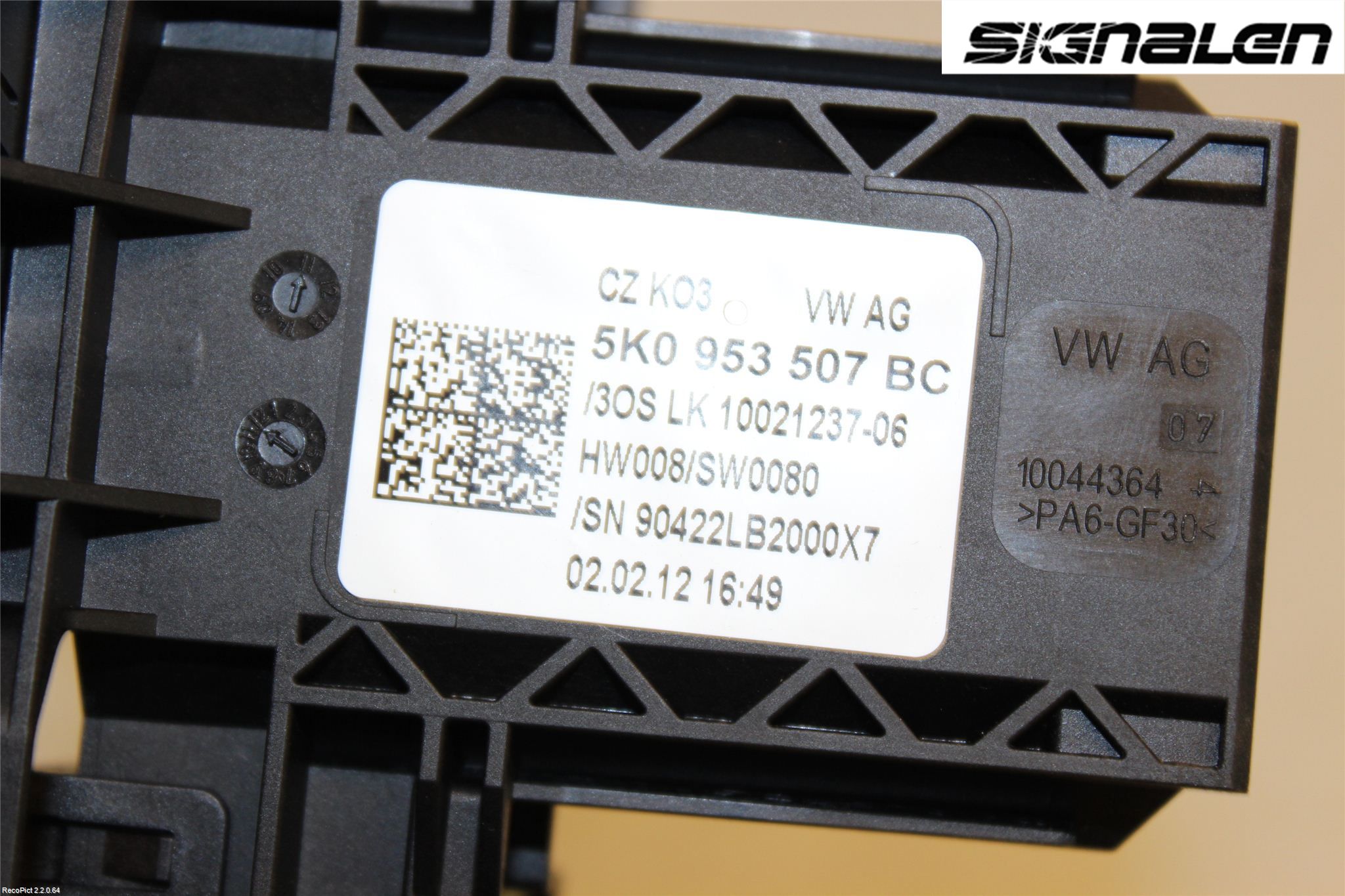 Volkswagen VW GOLF VI 09-13 Bryter Ratt Kombi H Og V