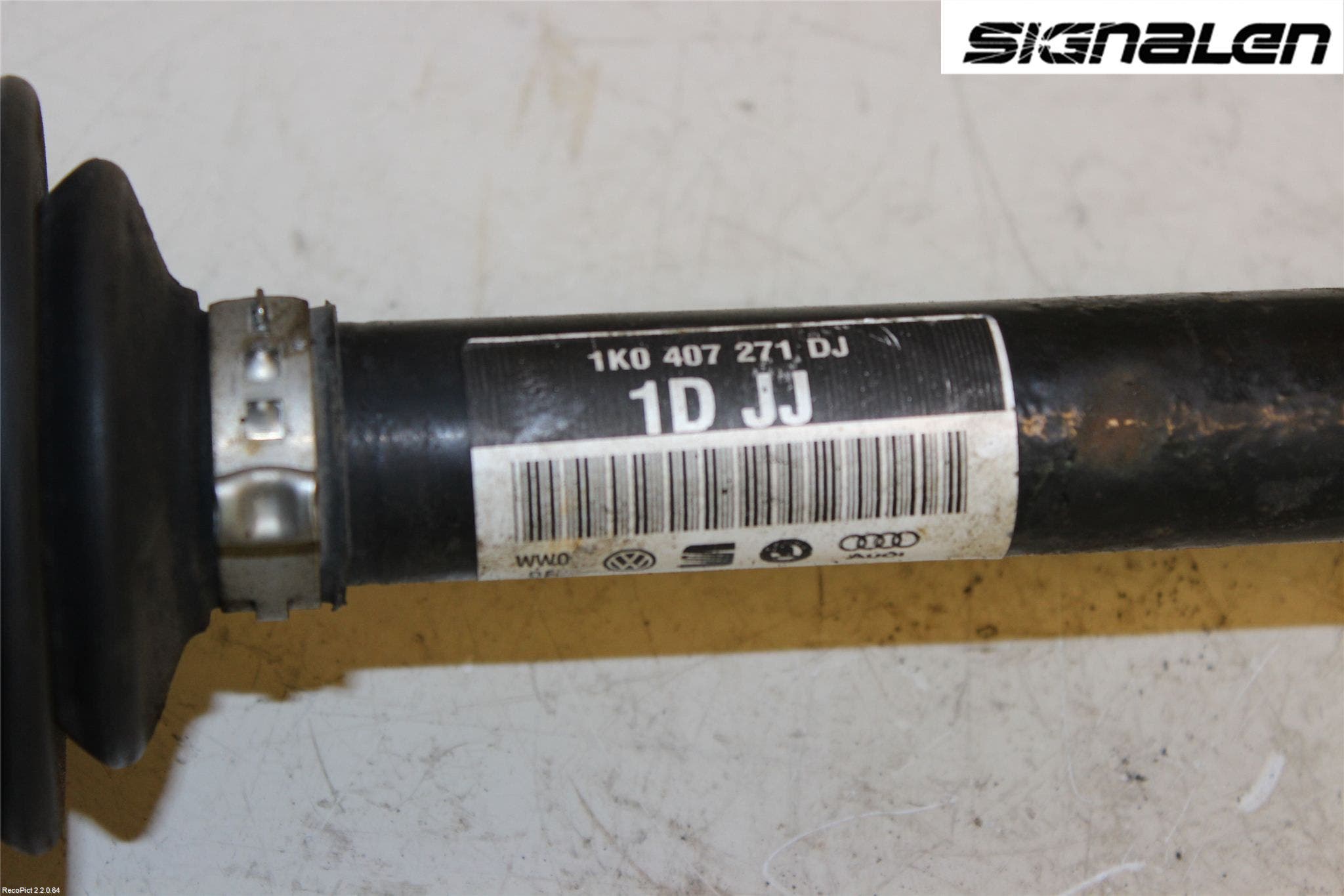 Volkswagen VW GOLF PLUS/CROSS GOLF 04-14 Drivaksel Foran Kompl Venstre