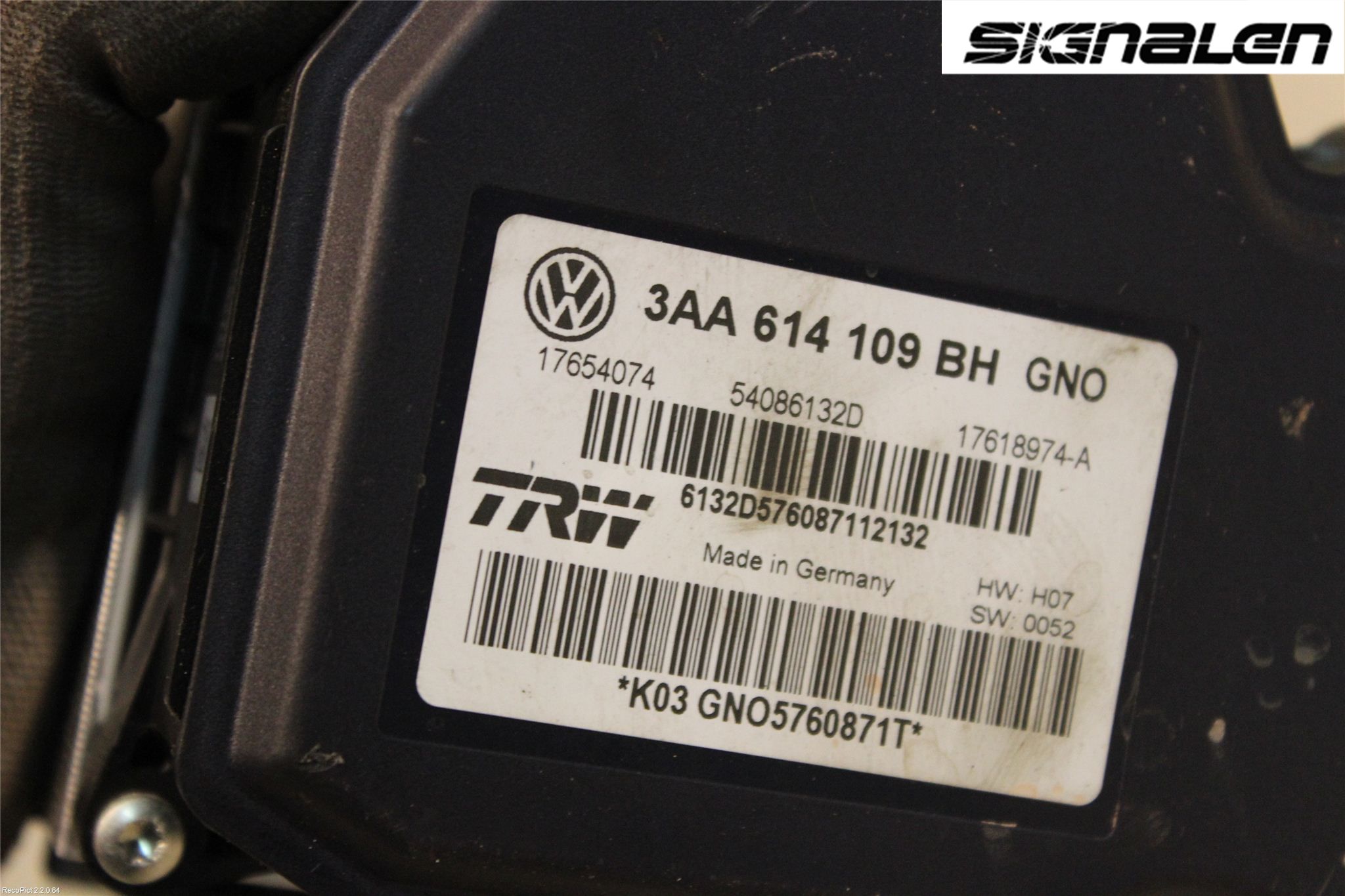 Volkswagen VW PASSAT 11-14 Abs Hydraulikkaggregat