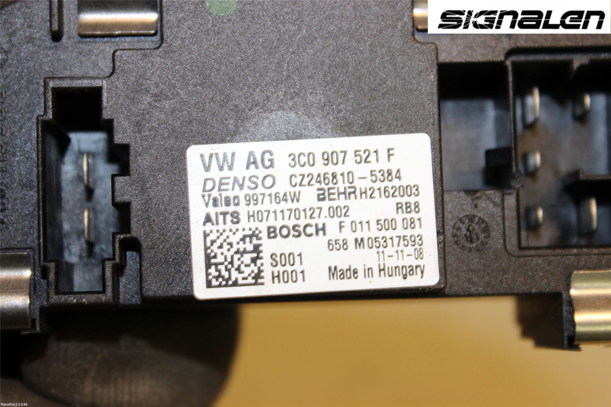 Volkswagen VW PASSAT 11-14 Varmeapparat Viftemotstand
