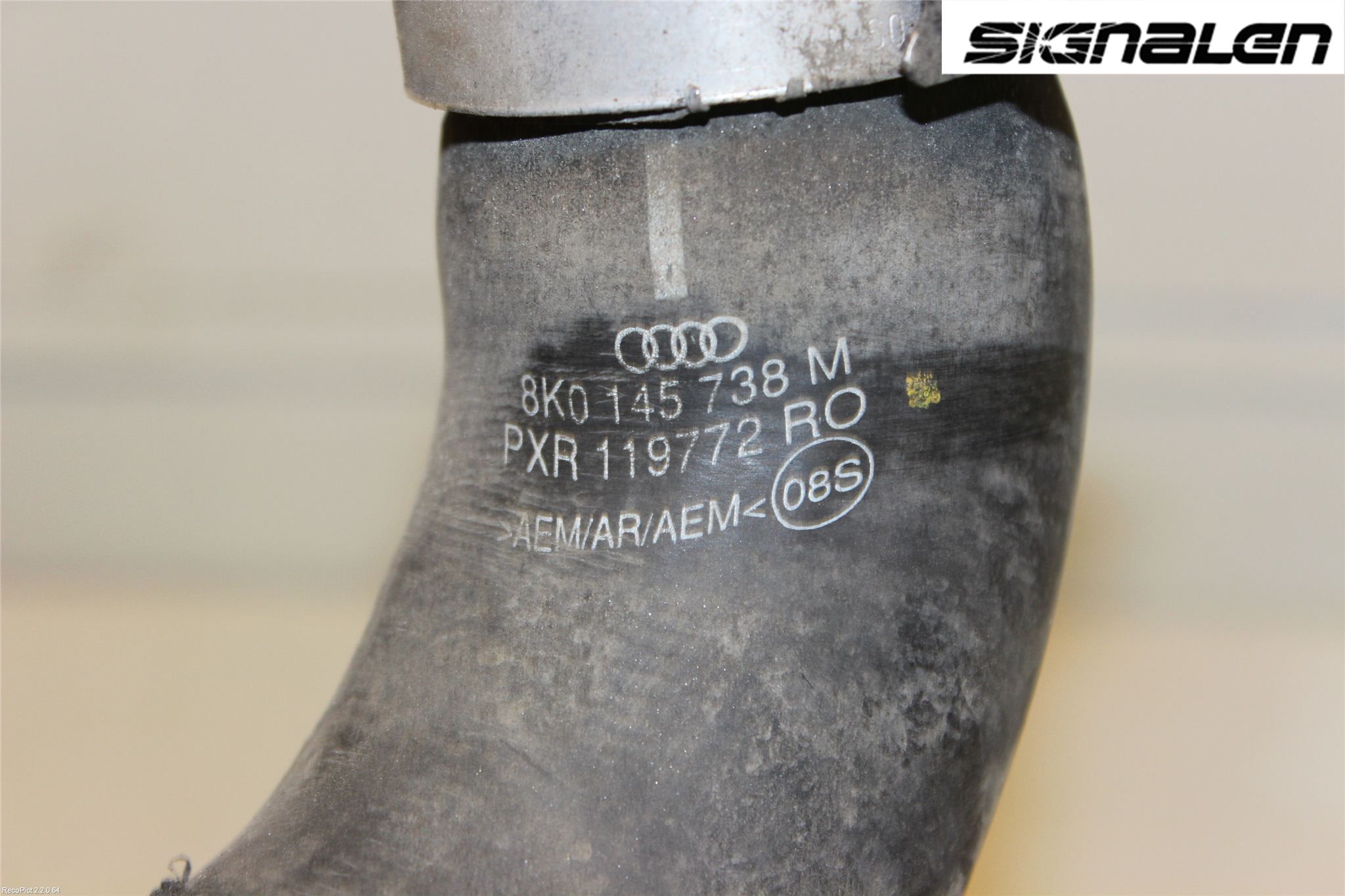 Audi A4 ALLROAD 09-16 Intercooler Rør-Slange